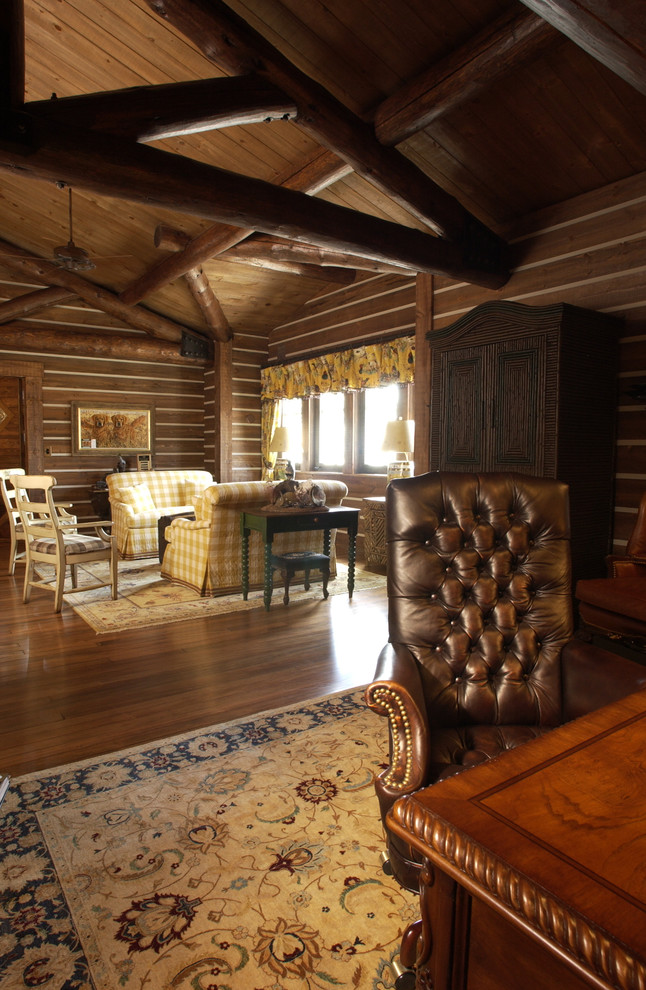 Home Office Rustic with Adirondack antler armoir beautiful