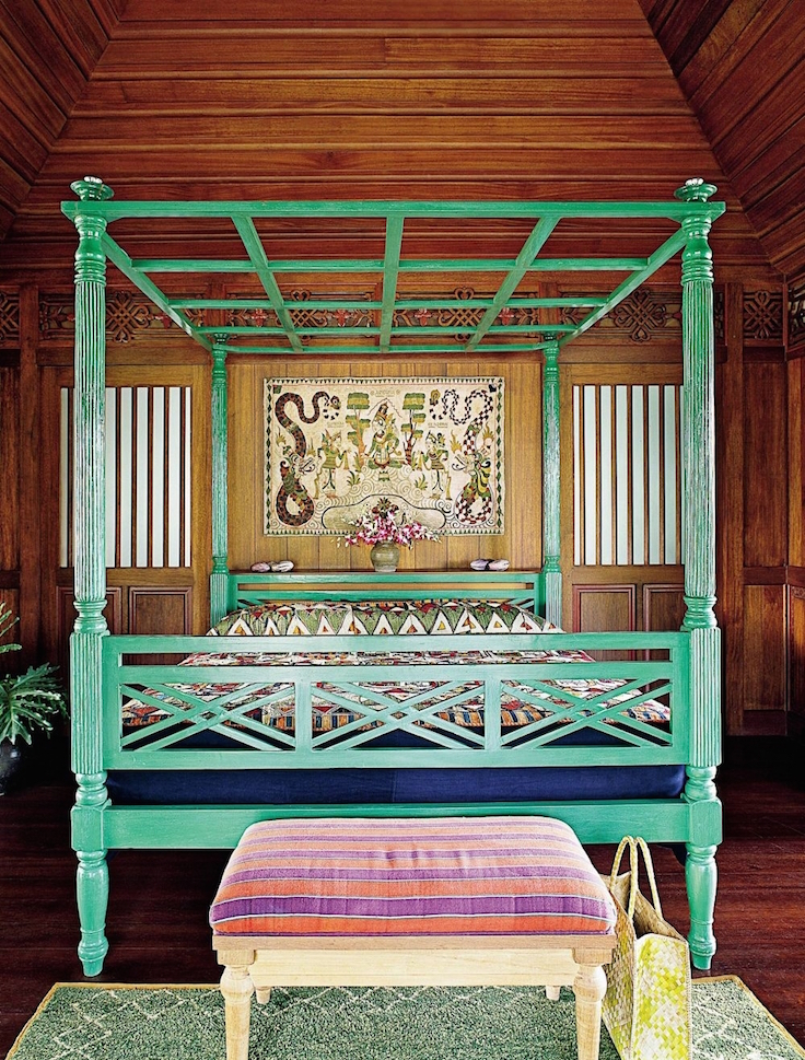 Chambre à coucher Tropical Boho Chic
